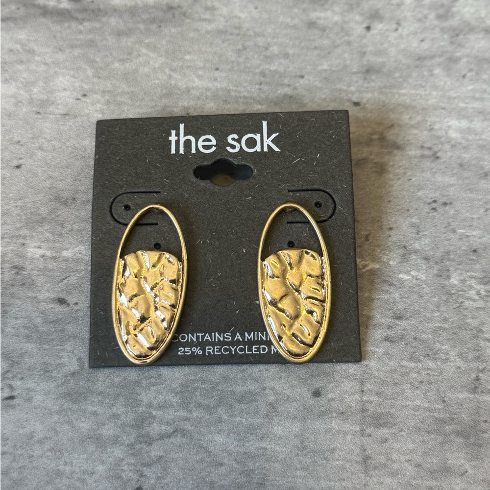 The Sak Textured Gold Earrings